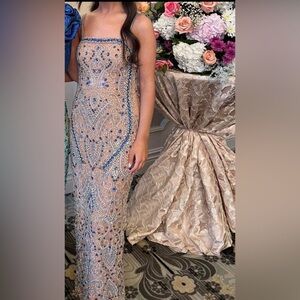 Couture evening dress